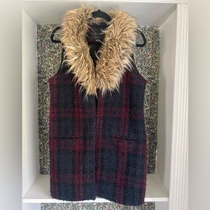 Anthropologie Sanctuary Plaid Vest